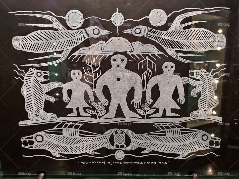 North American Indians mythology human like figures