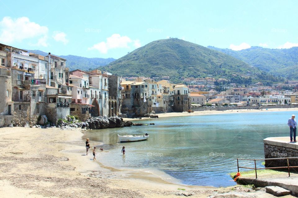 Beach of cefalù 