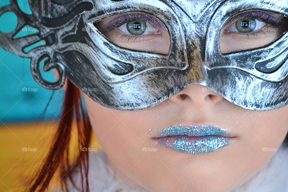 Girl in a mask