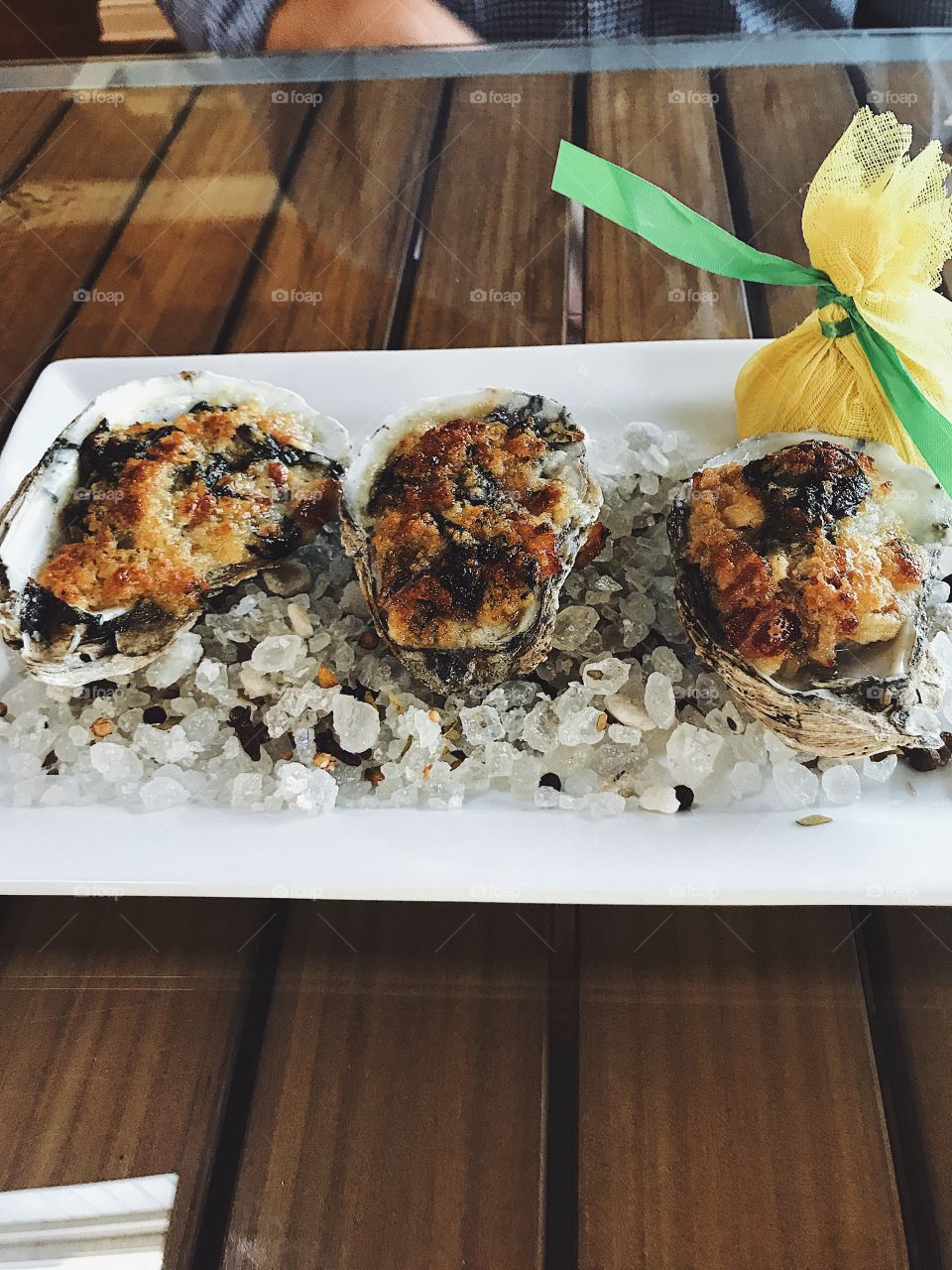 Oysters Rockefeller for two