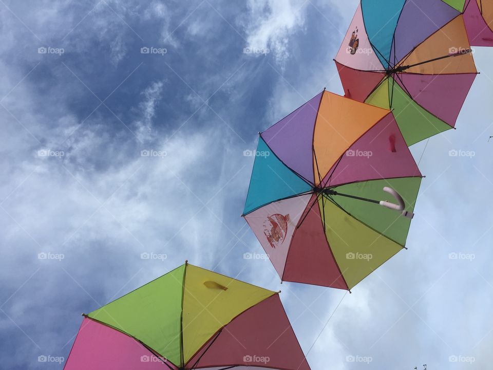 Umbrellas.