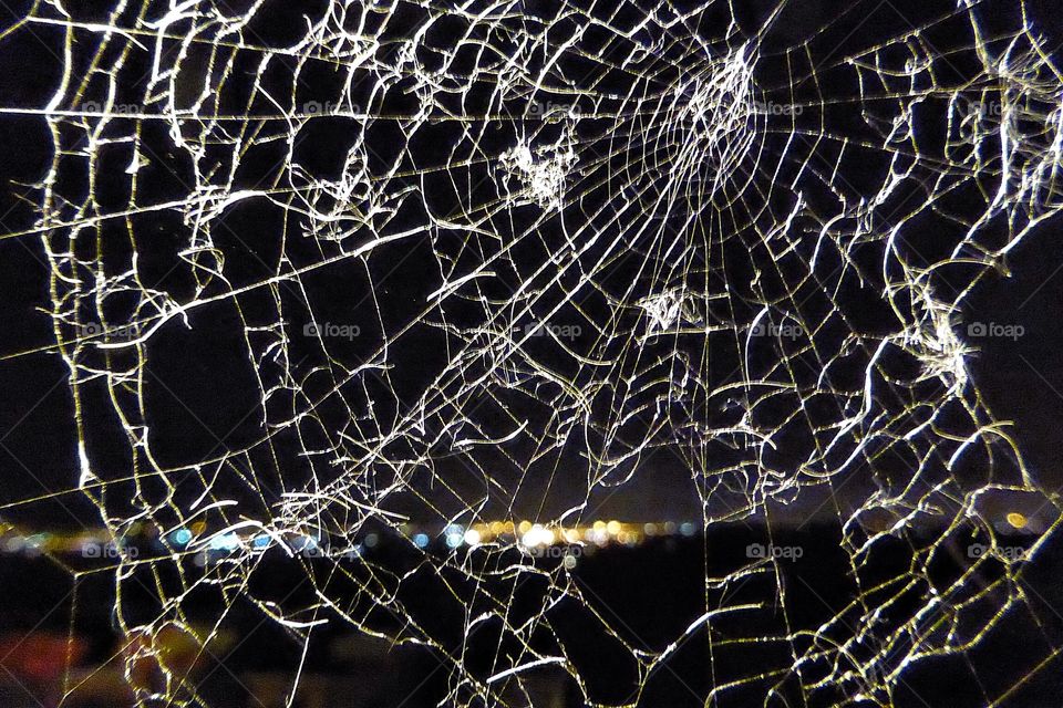 Old spider web. Old spider web far from the city