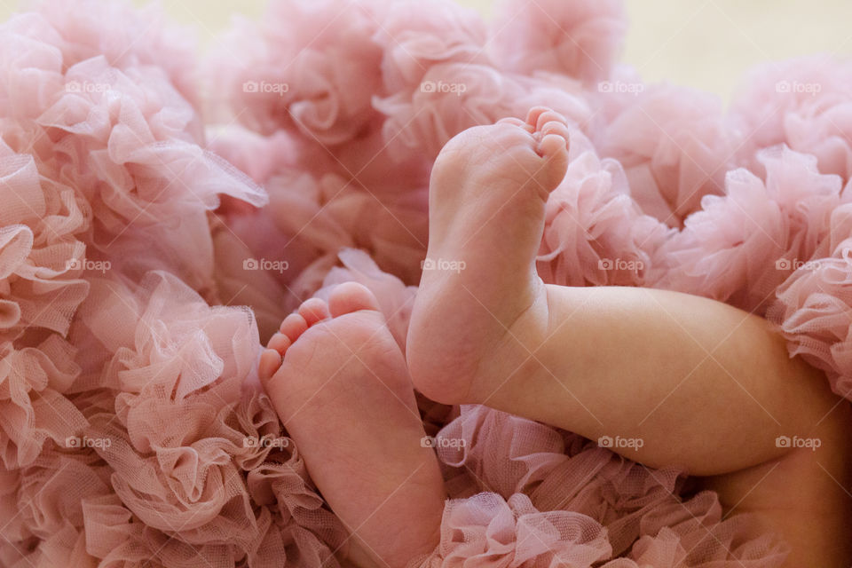 Close-up of baby foot