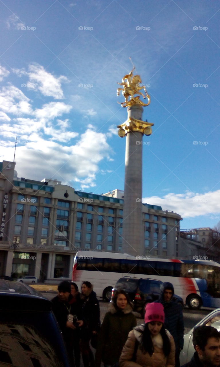 Georgia- beautiful square in Tbilisi