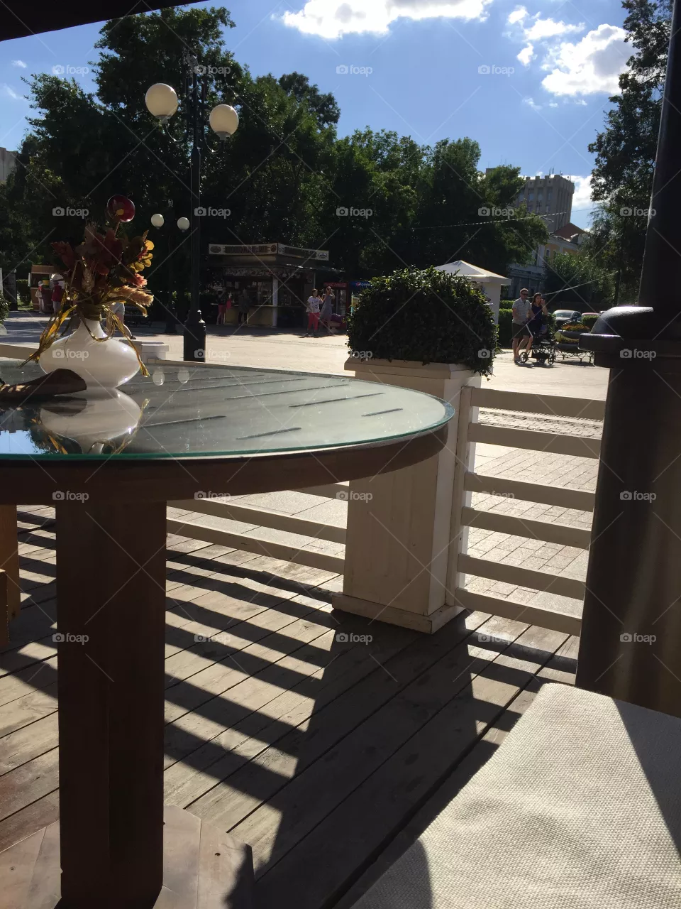 Summer cafe