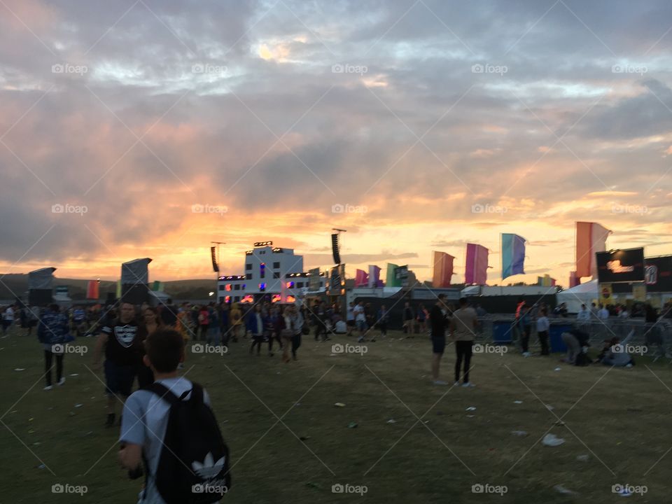 Festival sunset 