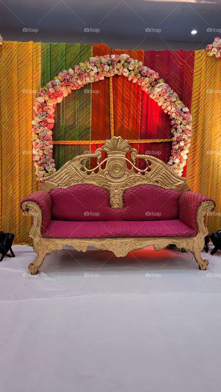 the wedding decor at a resort in indore india