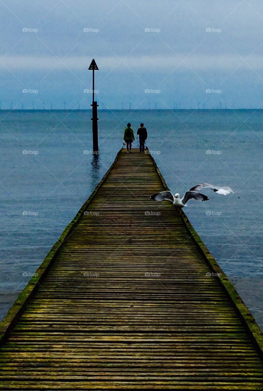 At the beach side in Wales 