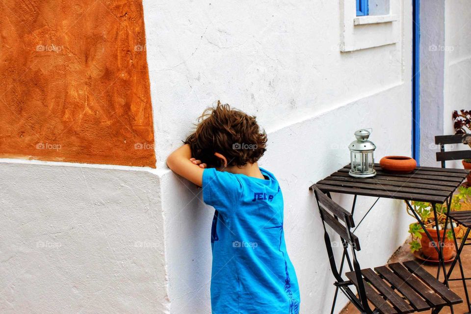 Blue color stories... Playing hide and seek