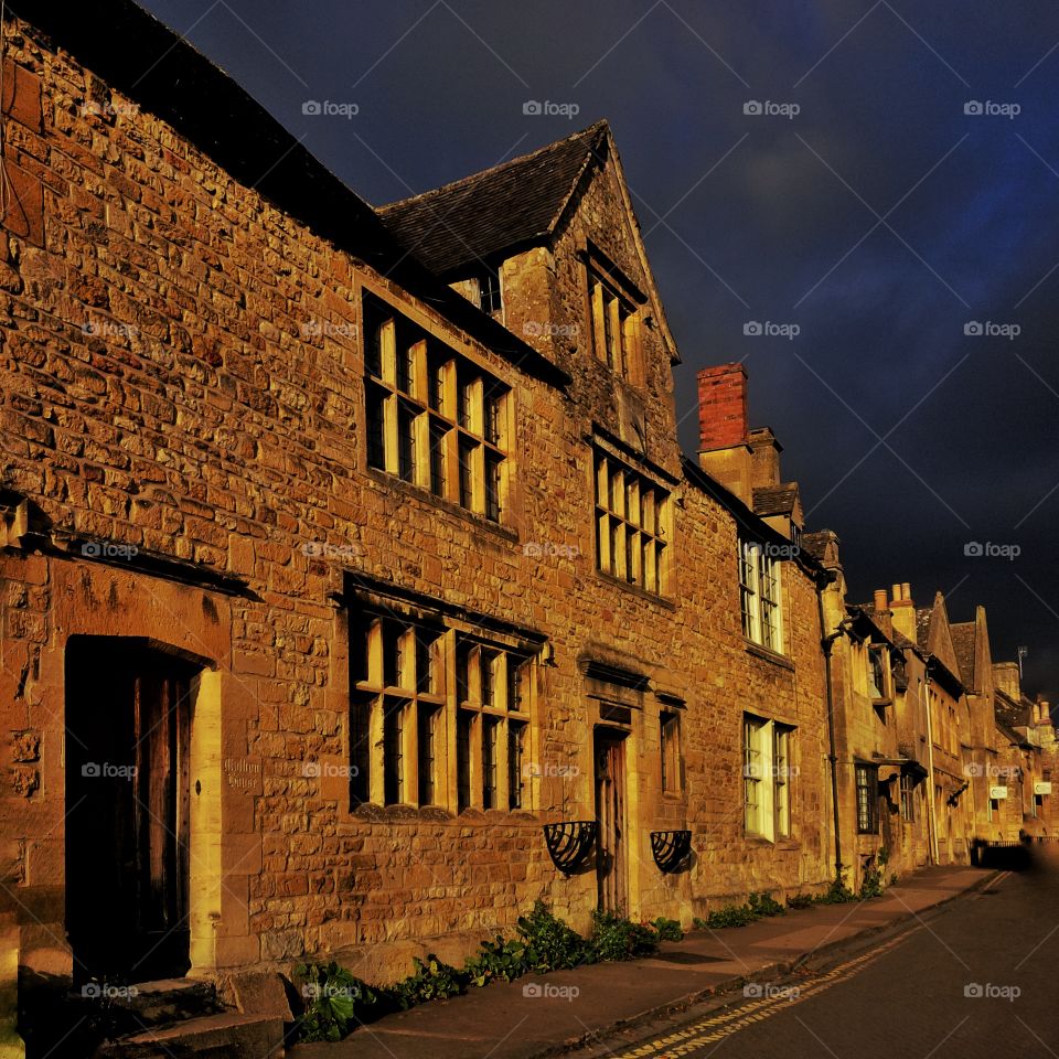 Houses along the high street - Chipping Campden Gloucestershire England UK