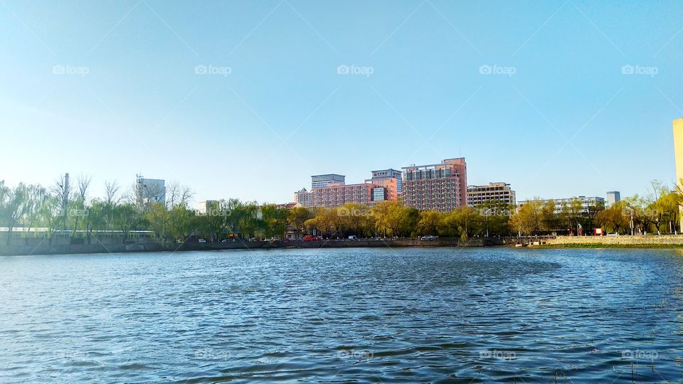 Wonderful lake view. Today's afternoon taken from TJU.