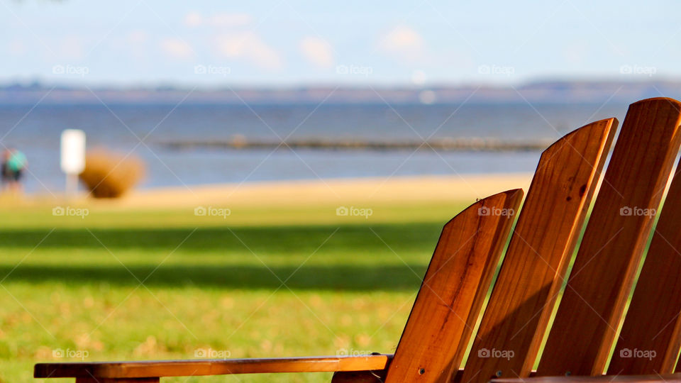 Relaxing Adirondak by the Ocean