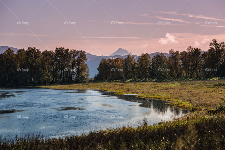 Wildlife refuge sunset 