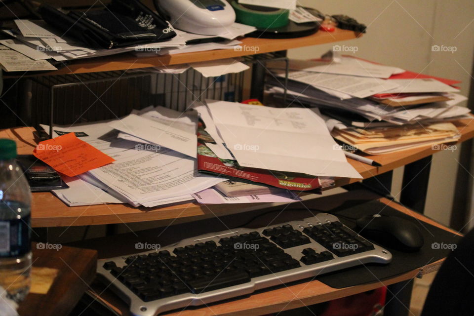 husband's work space