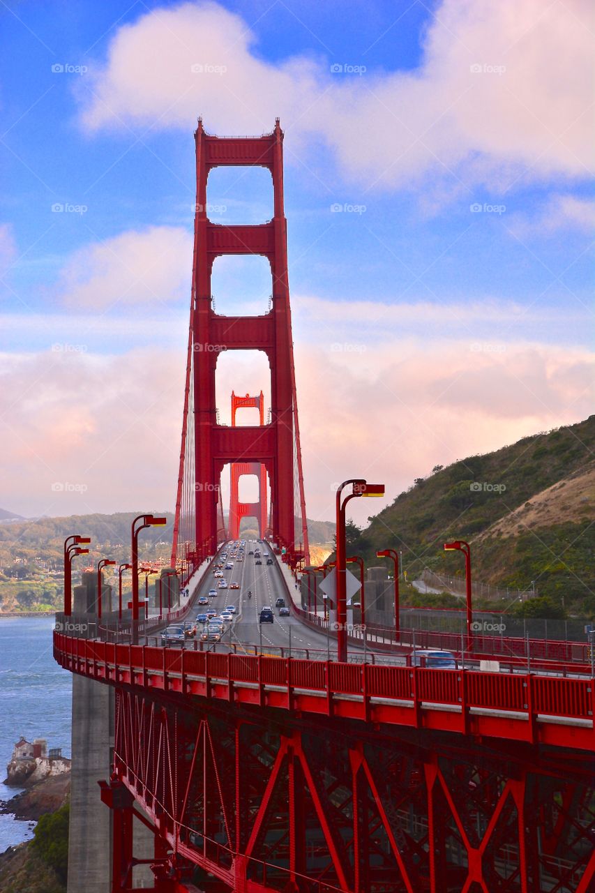 Golden Gate Bridge seen from the Marin Headlands 