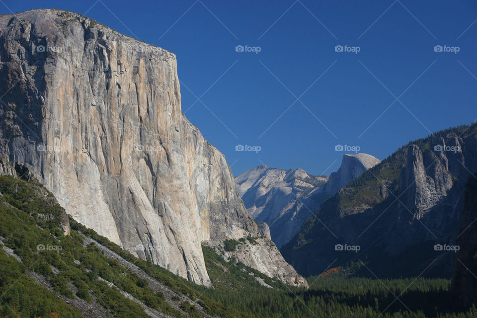 Scenic view of Yosemite national park