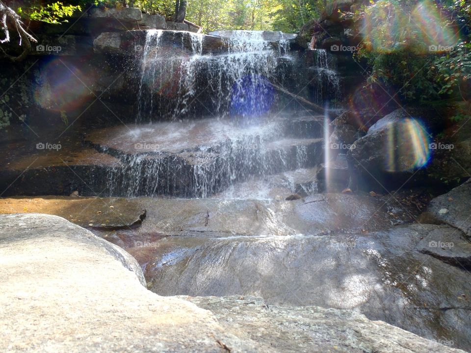 Champney Falls in the White Mountains of New Hampshire
