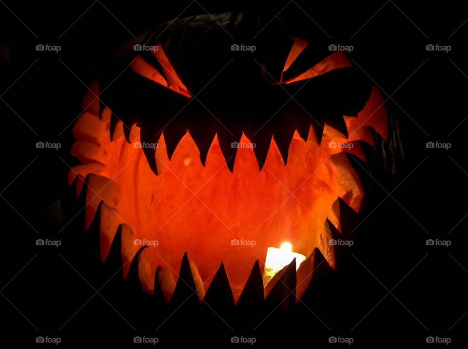 Spooky Jack-o-lantern