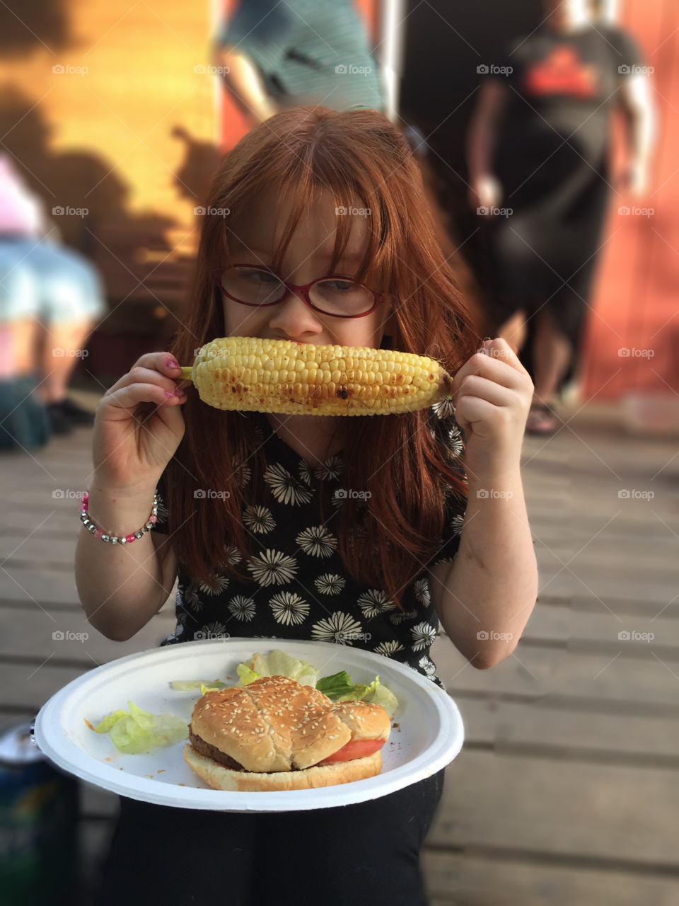 BBQ Time. Yummo Corn & Veggie Burger