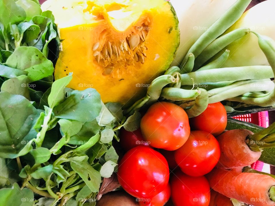 Healthy foods are always colorful and fresh