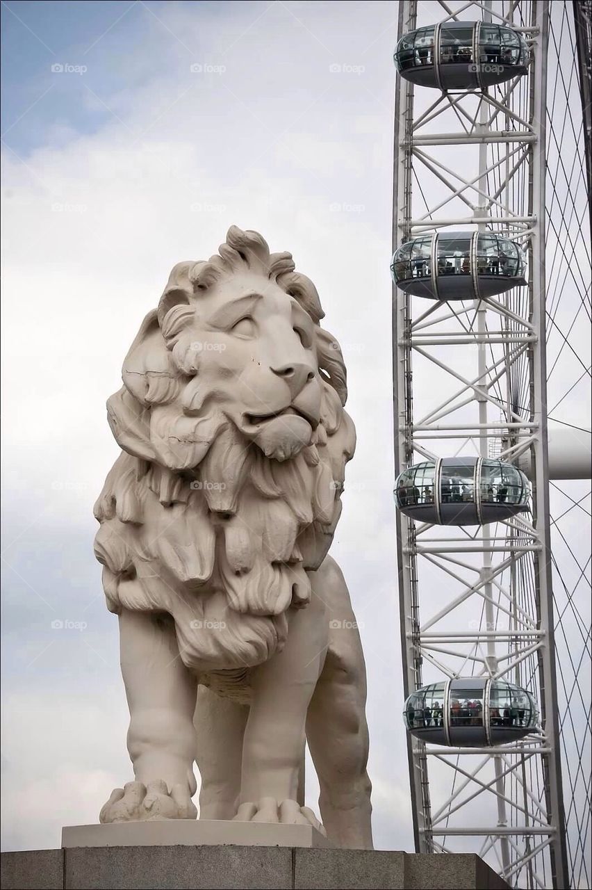 Lion and London Eye