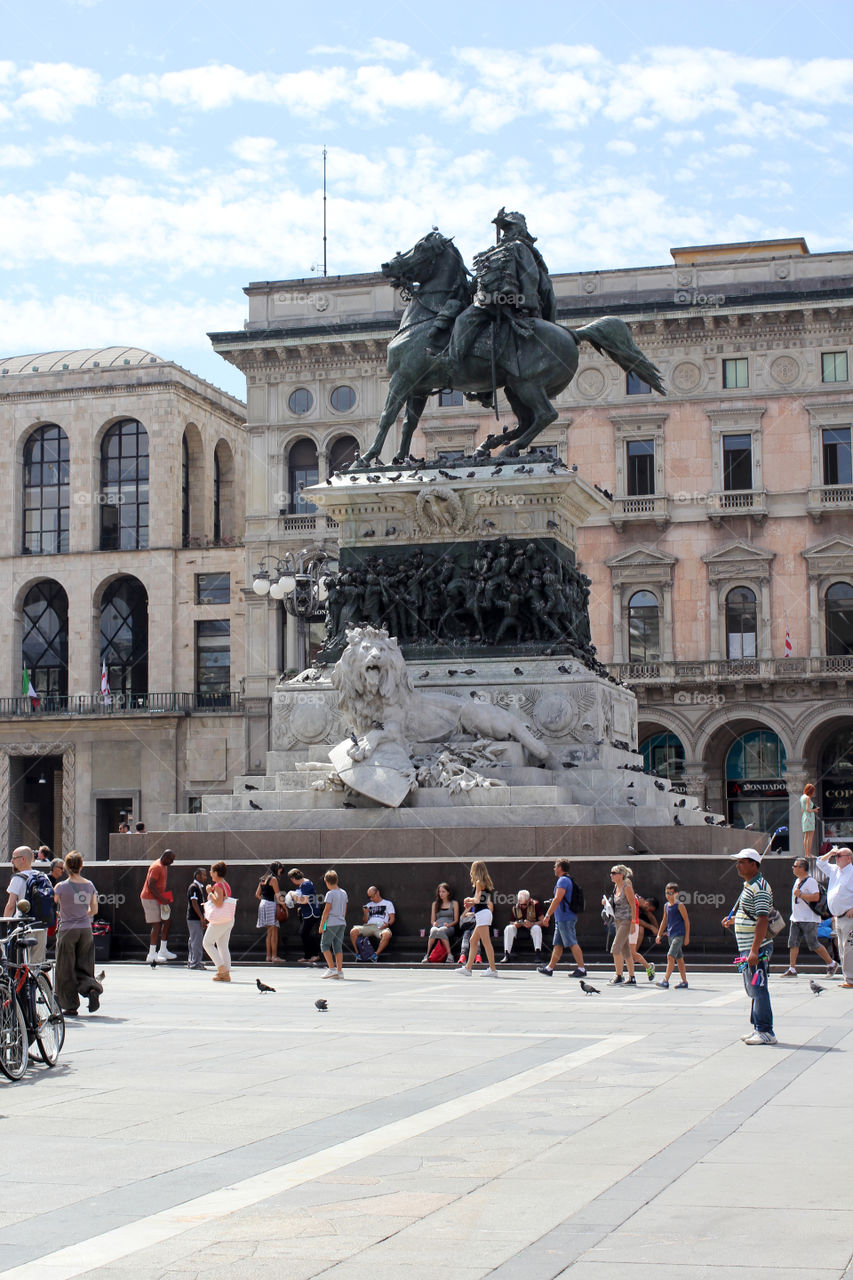 Italy, Milan, a monument