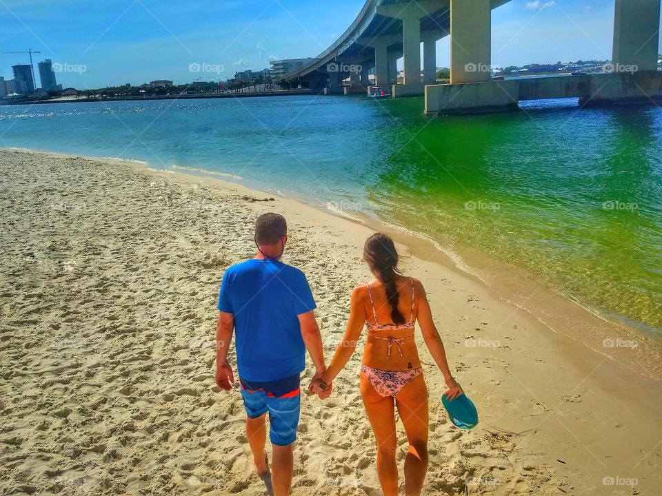 moving could of the beach