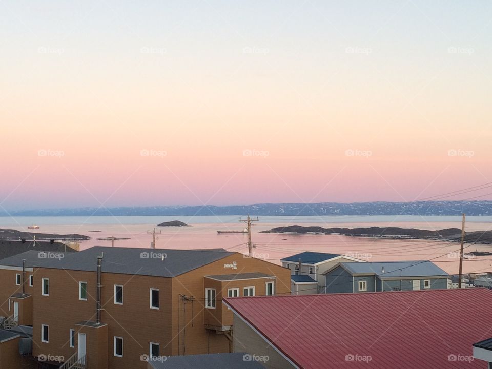 First signs of summer. The coast guard and the oil tanker. First boats of summe 2016. 
#iqaluit #coastguard #summer 