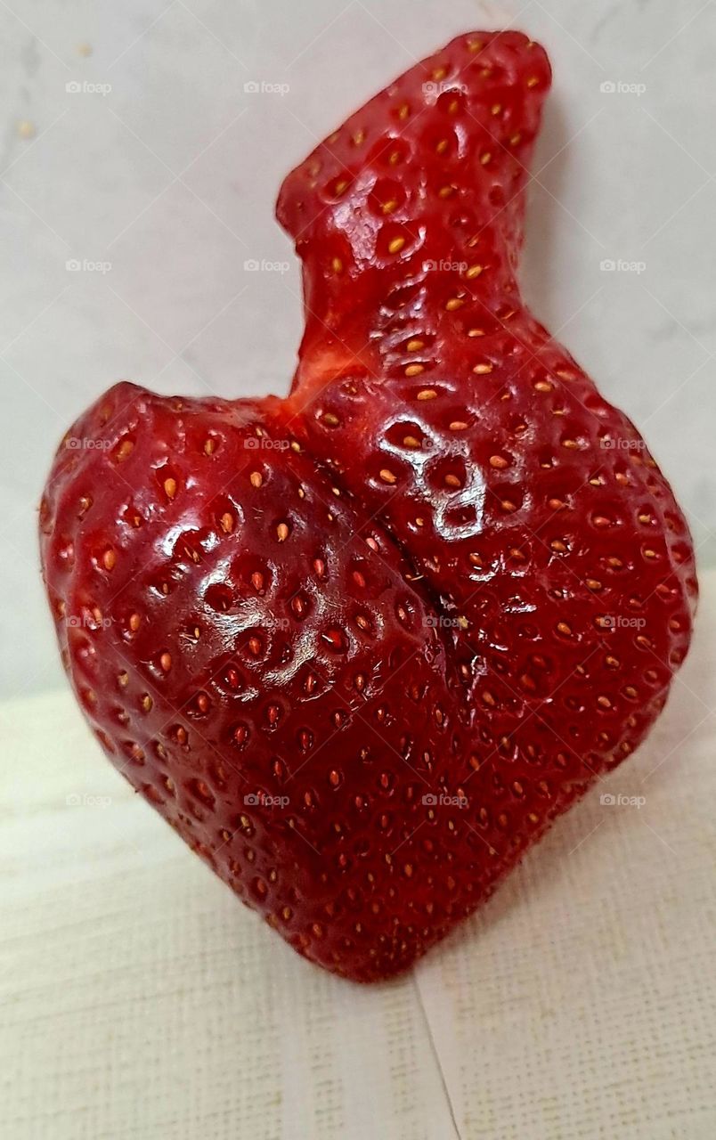 Corazón de fresa