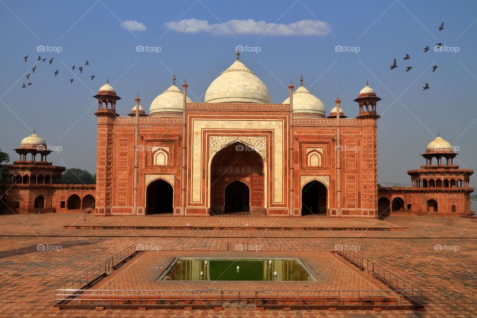 Mausoleum building next to Taj Mahal, Agra, Uttar Pradesh, India
