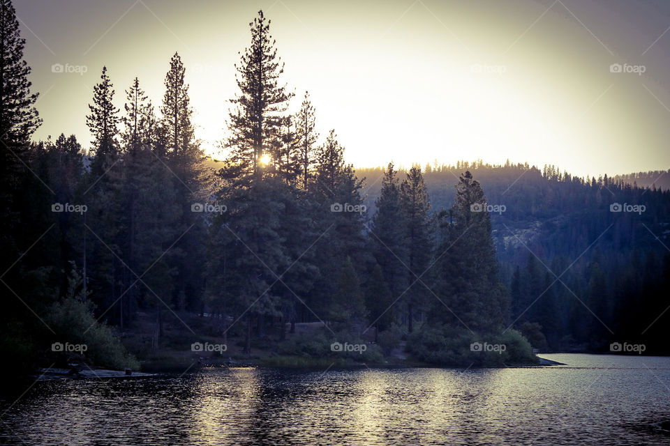 Sunset at Hume Lake