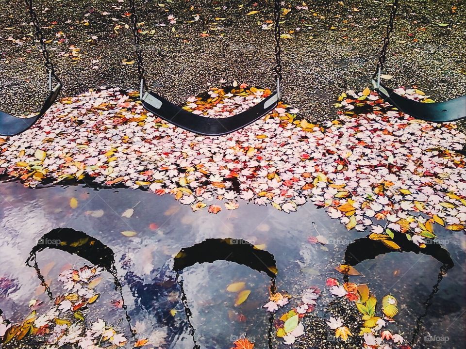 Autumn playground reflections,

Autumn rain reflections,
Foap Mission 