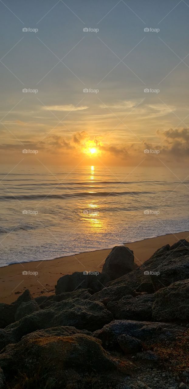 sunrise in Flagler Beach