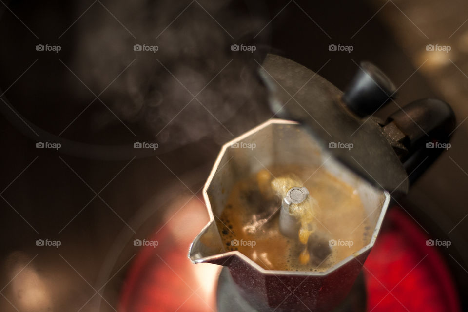 Close-up of coffee maker