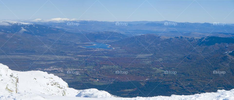 Lozoya valley view from Peñalara summit