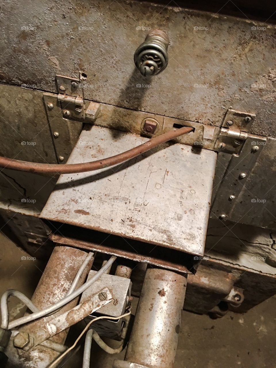 Old gas burner - converted from coal burner