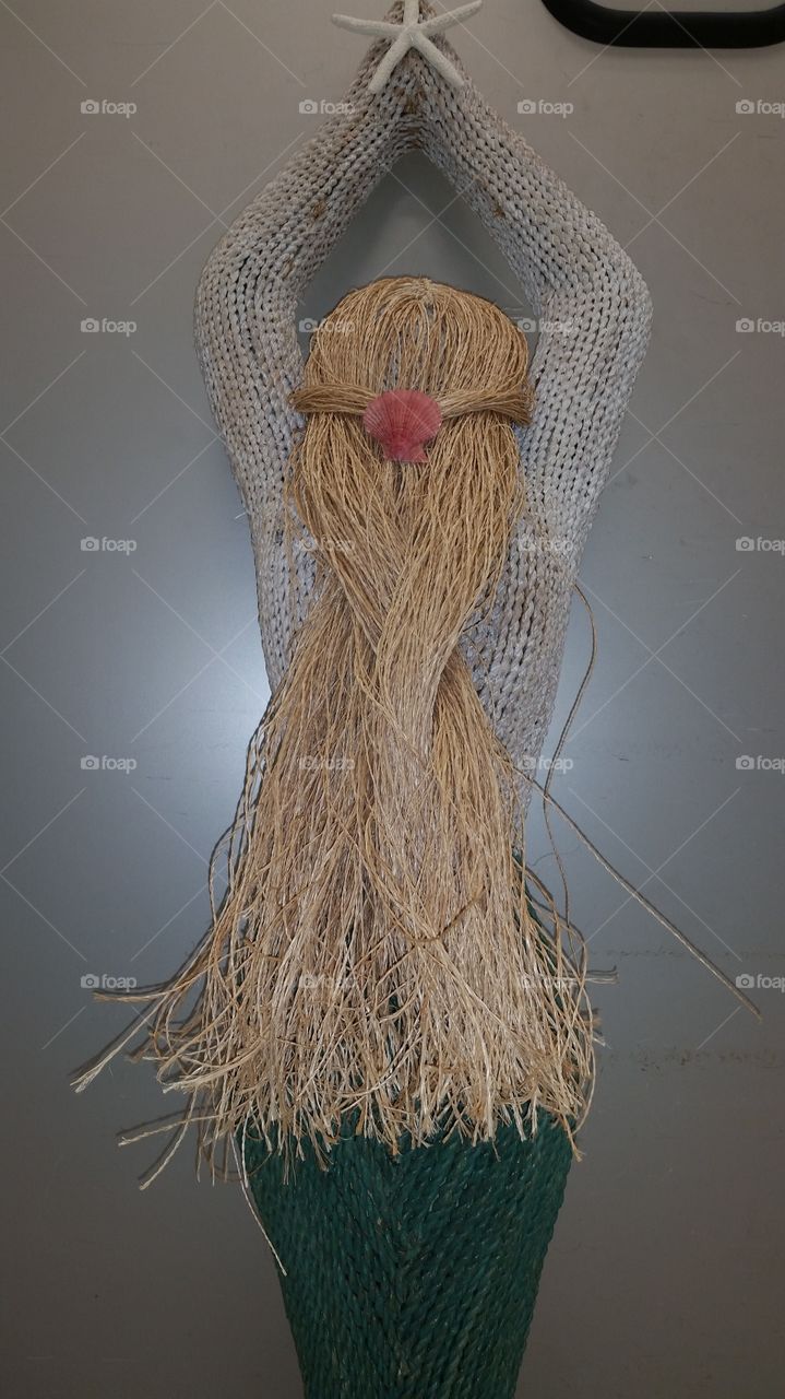 Rope mermaid decorative