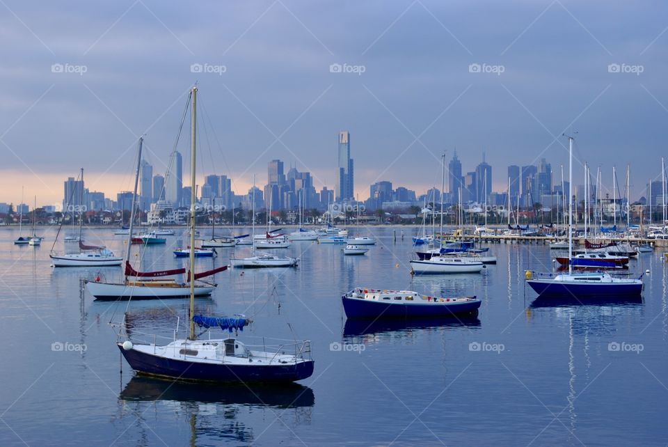 City of Melbourne from St. Kilda