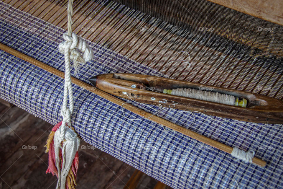 A weavers' tools waiting to get back to work