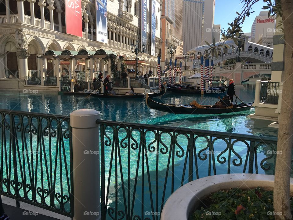 Gondola rides at the Venetian Las Vegas 