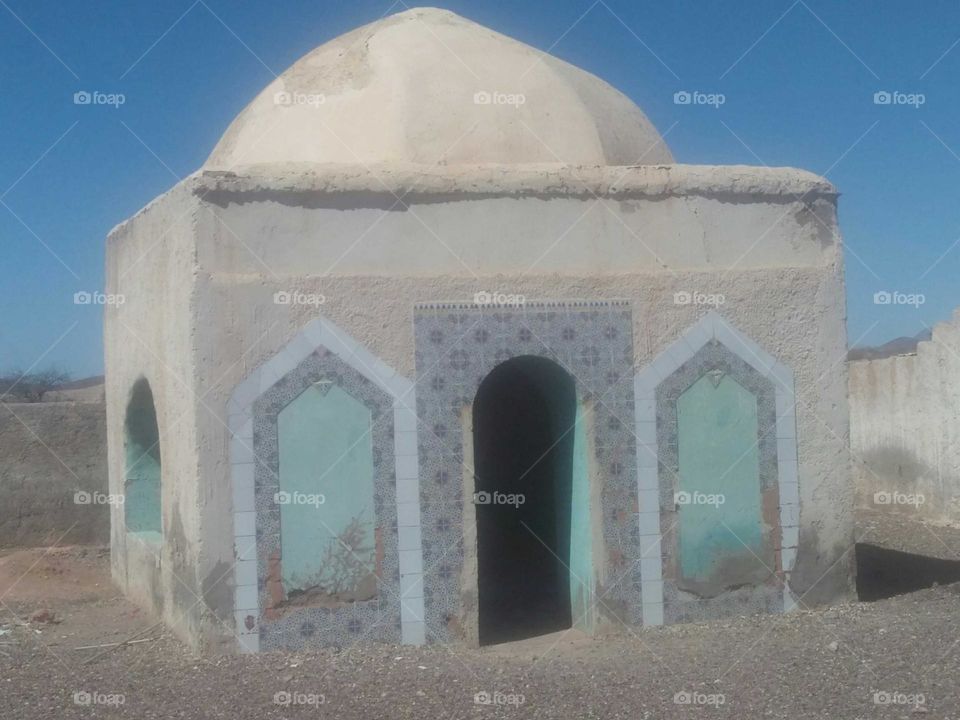 Ancient building in marrakech city in Morocco.