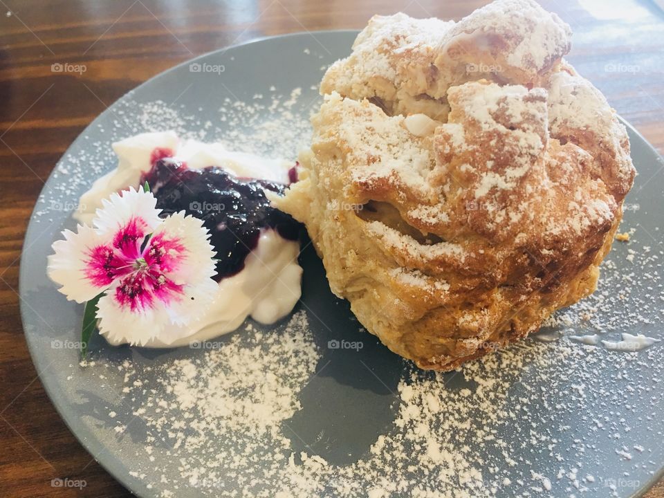 Coconut Cream Scones
