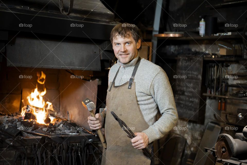 Portrait of blacksmith