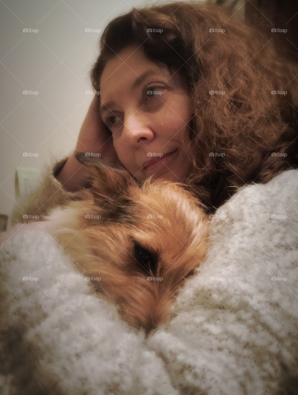 Cuddle With A Cute Dog