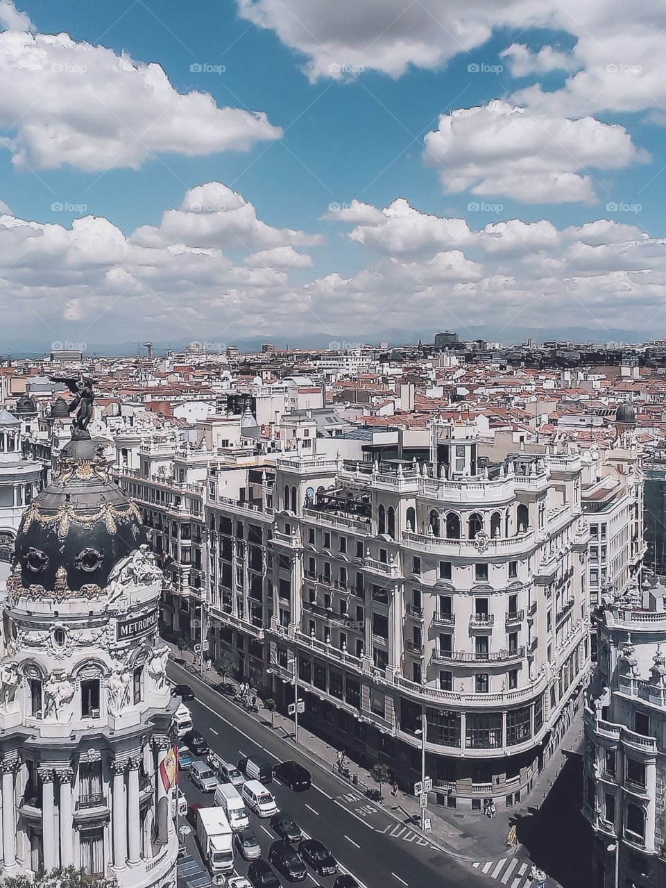 View of Madrid cityscape