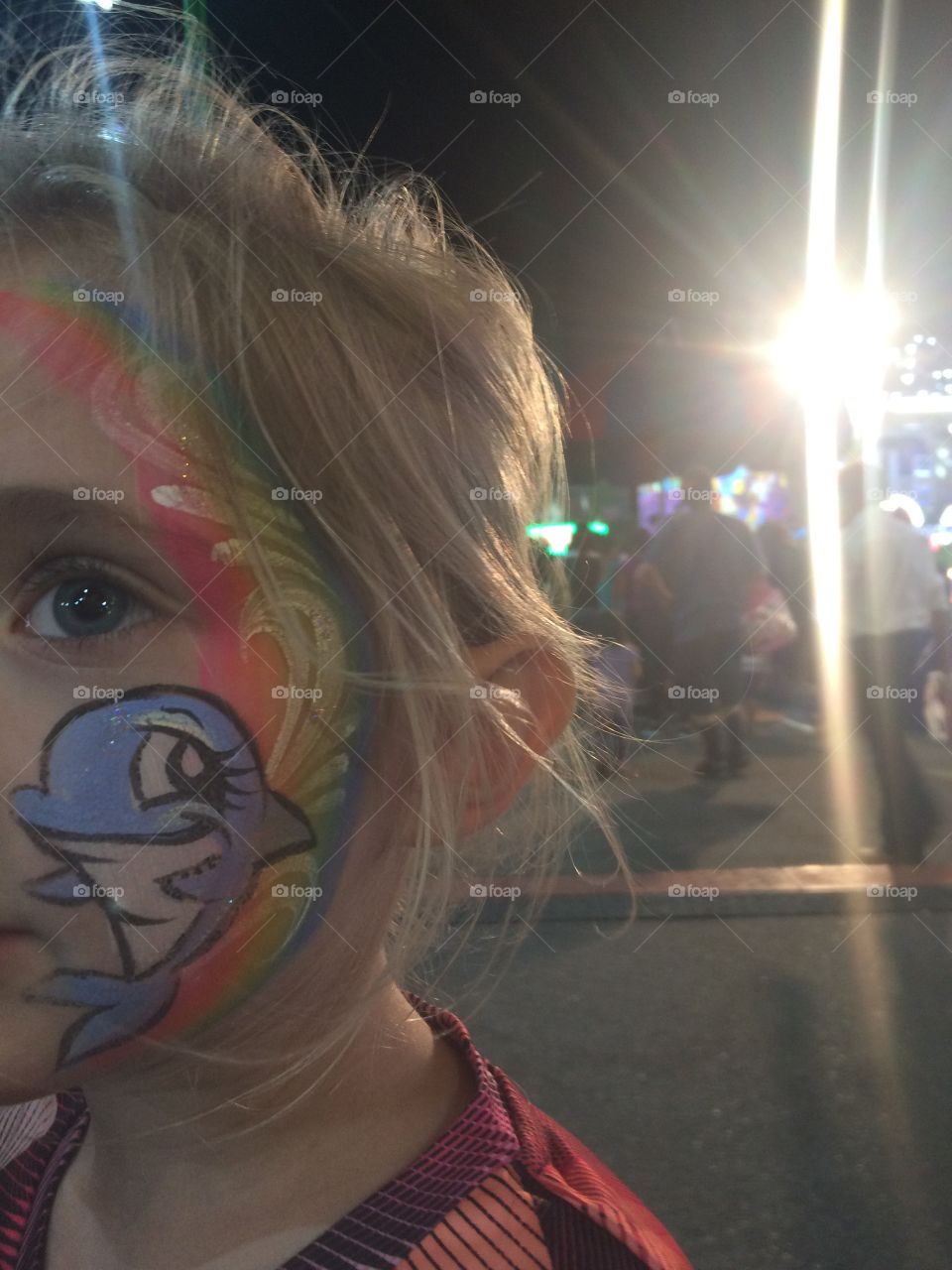 Face painted