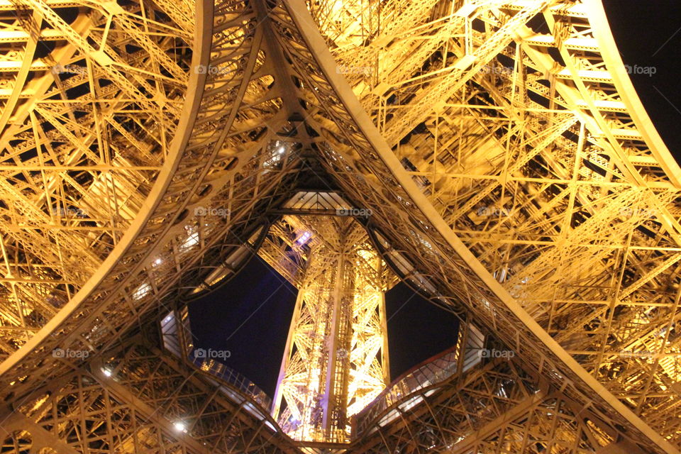 Eiffel tower in lights