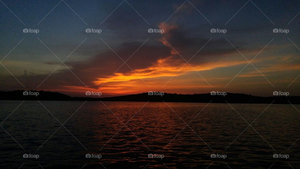 View of dramatic sky during sunrise