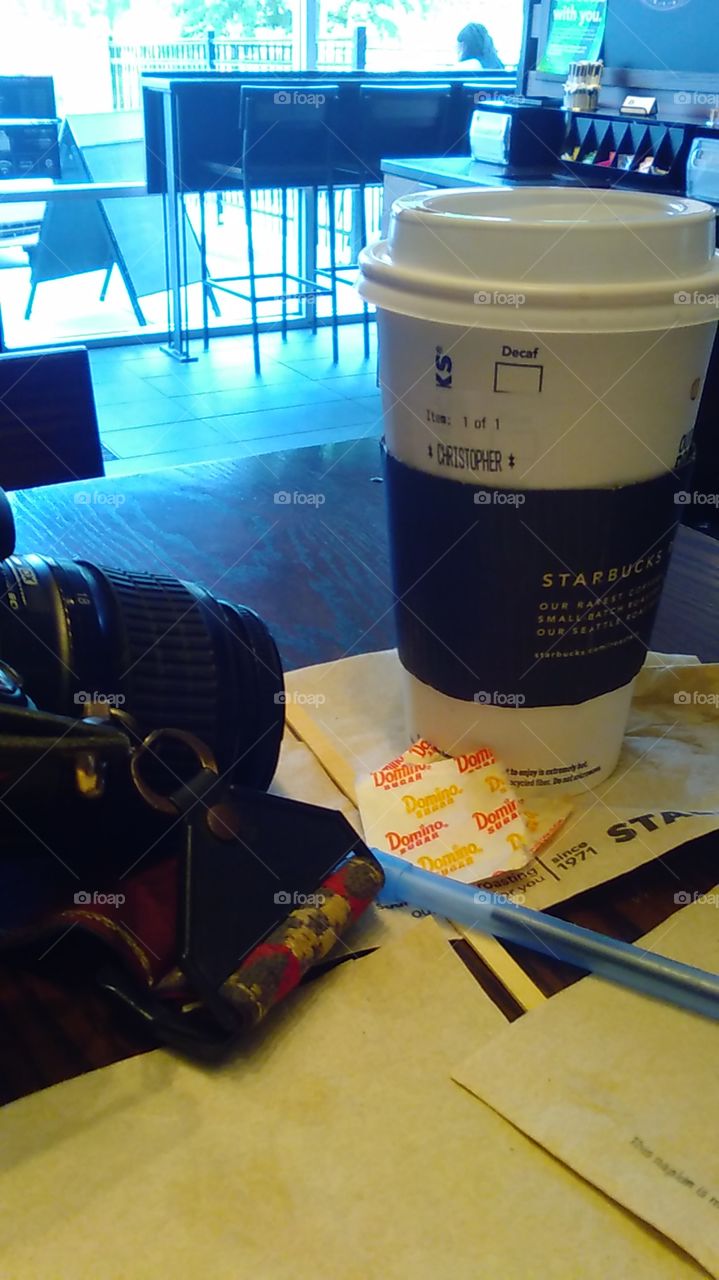 A break at Starbucks