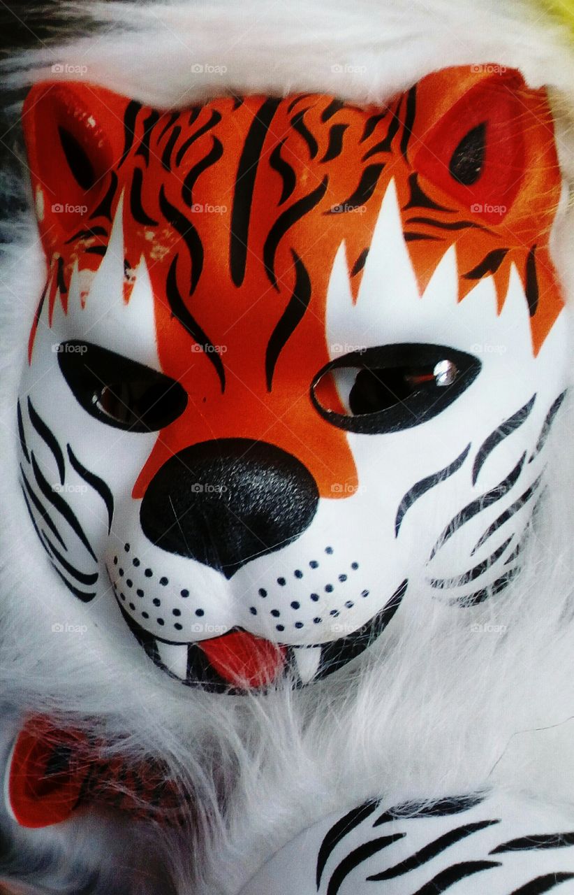 Lion-shaped mask design with big eyes
in closeup#festival#fun#portrait#party#
shape
